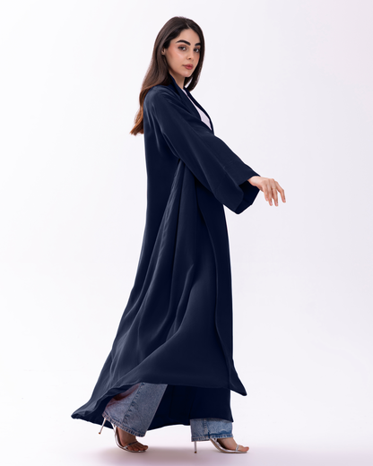 DARK NAVY ABAYA | CUPRO