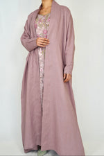 Load image into Gallery viewer, The Pink Rose - 100% Pure Linen Abaya
