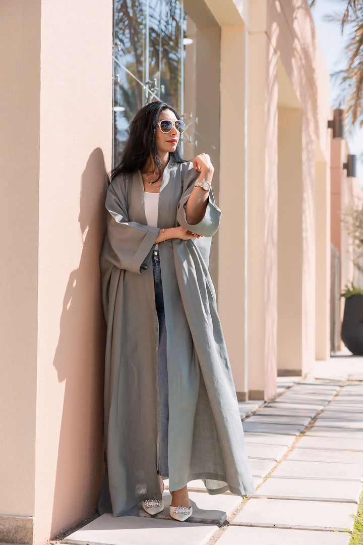 The Olive - 100% Pure Linen Abaya