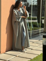 Load image into Gallery viewer, The Olive - 100% Pure Linen Abaya
