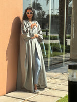 Load image into Gallery viewer, The Olive - 100% Pure Linen Abaya
