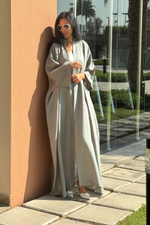 Load image into Gallery viewer, The Olive - 100% Pure Linen Abaya
