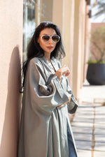 Load image into Gallery viewer, The Olive - 100% Pure Linen Abaya
