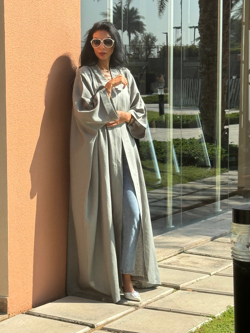The Olive - 100% Pure Linen Abaya