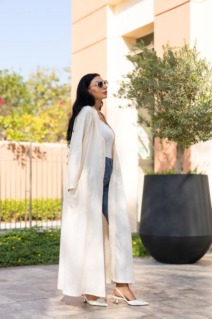 The Vanilla - 100% Pure Linen Abaya
