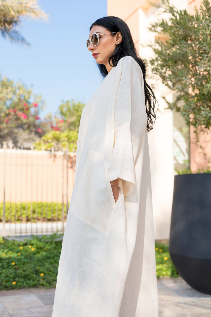 The Vanilla - 100% Pure Linen Abaya