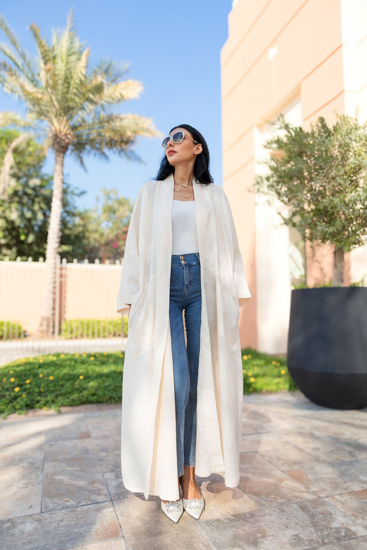The Vanilla - 100% Pure Linen Abaya