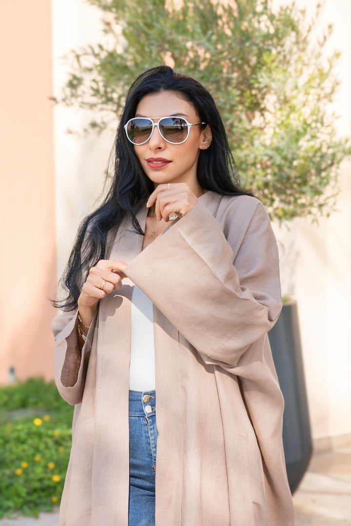 The Camel - 100% Pure Linen Abaya