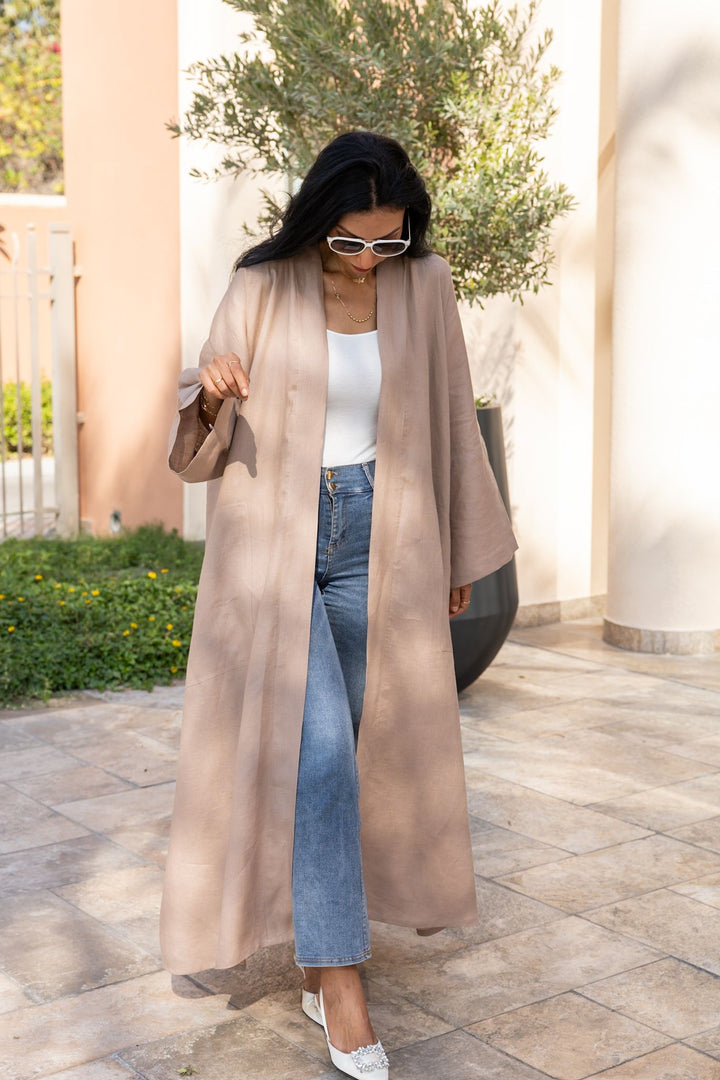 The Camel - 100% Pure Linen Abaya
