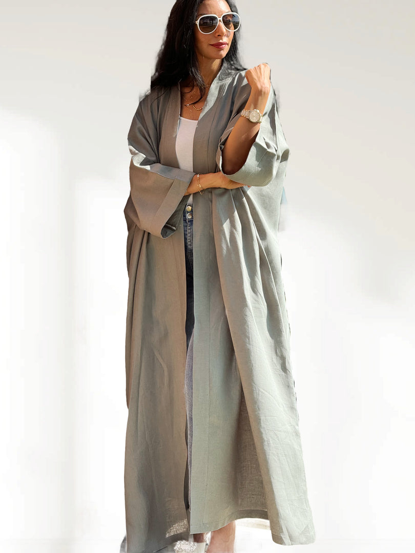 The Olive - 100% Pure Linen Abaya